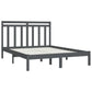 Bedframe Massief Hout Grijs 120X200 Cm