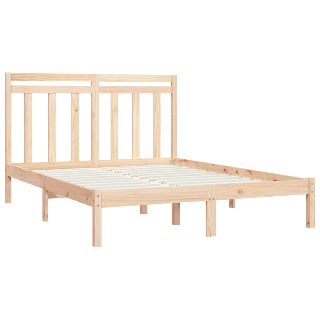 Bedframe Massief Hout 150X200 Cm 5Ft King Size