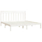 Bedframe Massief Hout Wit 180X200 Cm 6Ft Super King