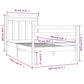 Bedframe Massief Hout 75X190 Cm 2Ft6 Small Single