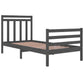 Bedframe Massief Hout Grijs 75X190 Cm 2Ft6 Small Single