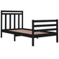 Bedframe Massief Hout Zwart 75X190 Cm 2Ft6 Small Single