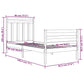 Bedframe Massief Hout Grijs 90X190 Cm 3Ft Single