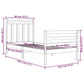 Bedframe Massief Hout Honingbruin 90X190 Cm 3Ft Single