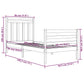 Bedframe Massief Hout Zwart 90X190 Cm 3Ft Single
