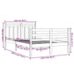 Bedframe Massief Hout Grijs 120X190 Cm 4Ft Small Double