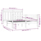 Bedframe Massief Hout 135X190 Cm 4Ft6 Double