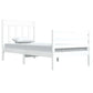 Bedframe Massief Hout Wit 90X200 Cm