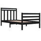 Bedframe Massief Hout Zwart 100X200 Cm