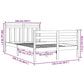 Bedframe Massief Hout 120X200 Cm