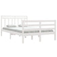 Bedframe Massief Hout Wit 120X200 Cm