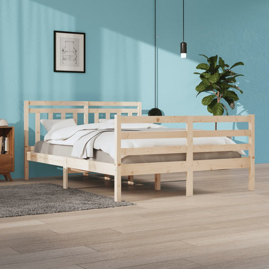 Bedframe Massief Hout 140X200 Cm