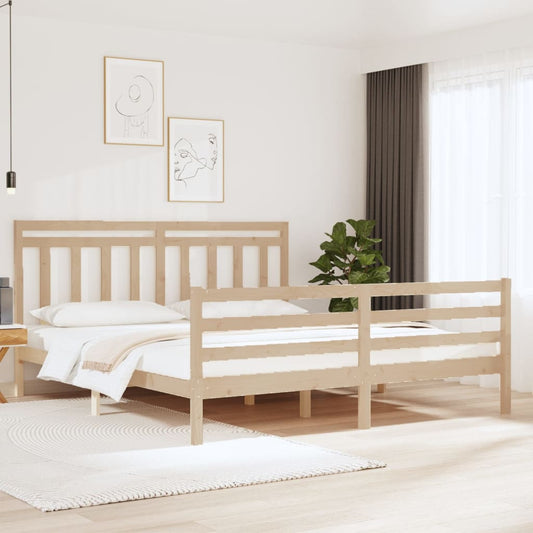 Bedframe Massief Hout 180X200 Cm 6Ft Super King