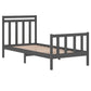 Bedframe Massief Hout Grijs 90X190 Cm 3Ft Single