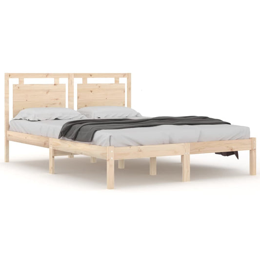 Bedframe Massief Hout 140X190 Cm
