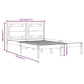 Bedframe Massief Hout 140X190 Cm