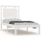 Bedframe Massief Hout Wit 90X200 Cm
