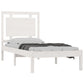 Bedframe Massief Hout Wit 90X200 Cm