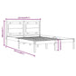 Bedframe Massief Hout Grijs 120X200 Cm