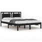 Bedframe Massief Hout Zwart 160X200 Cm