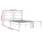 Bedframe Massief Hout Honingbruin 180X200 Cm 6Ft Super King