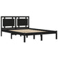 Bedframe Massief Hout Zwart 200X200 Cm