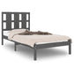 Bedframe Massief Hout Grijs 90X190 Cm 3Ft Single
