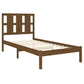 Bedframe Massief Hout Honingbruin 90X190 Cm 3Ft Single