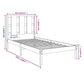 Bedframe Massief Grenenhout Grijs 90X200 Cm