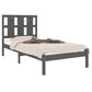 Bedframe Massief Grenenhout Grijs 100X200 Cm