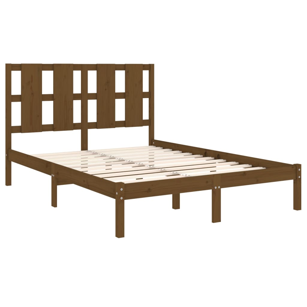 Bedframe Massief Grenenhout Honingbruin 120X200 Cm