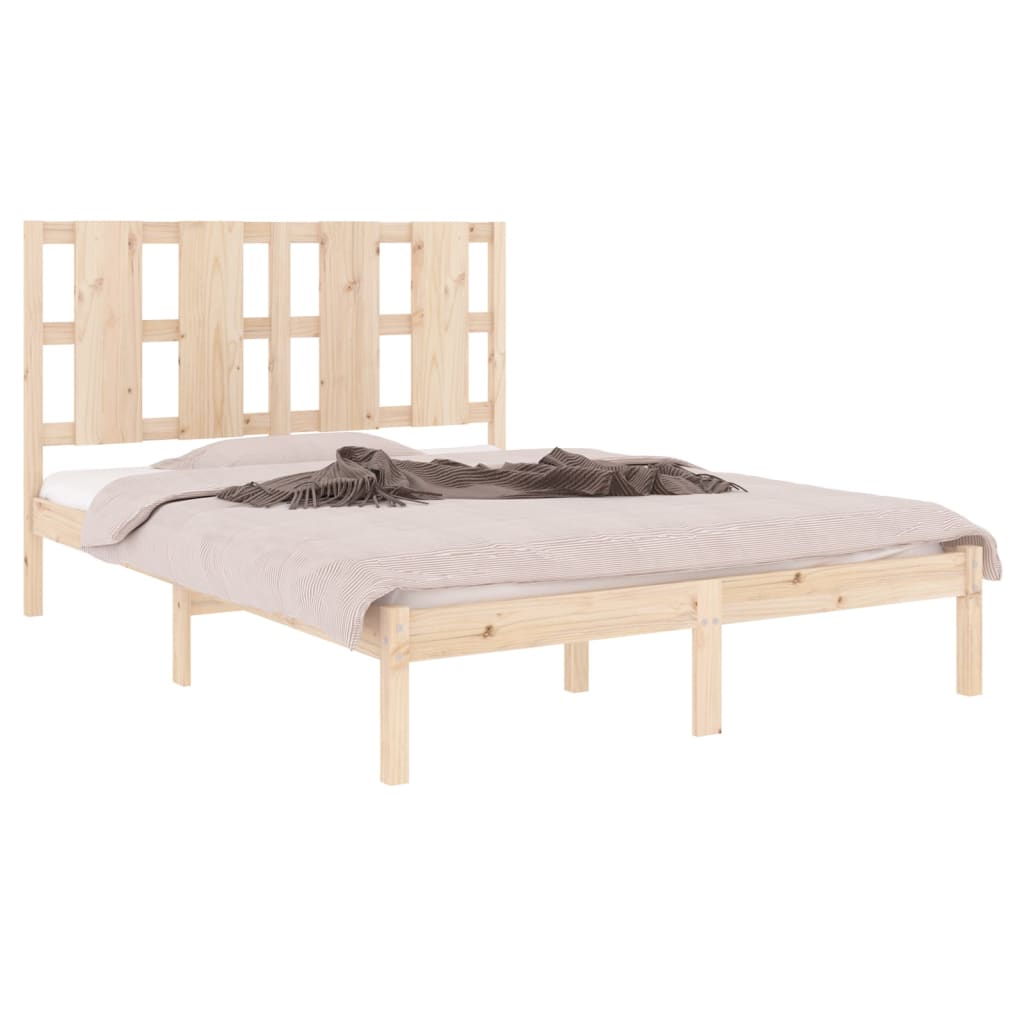 Bedframe Massief Grenenhout 140X200 Cm