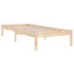Bedframe Massief Hout 75X190 Cm 2Ft6 Small Single