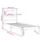 Bedframe Massief Hout 75X190 Cm 2Ft6 Small Single