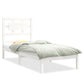 Bedframe Massief Hout Wit 75X190 Cm 2Ft6 Small Single