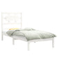 Bedframe Massief Hout Wit 75X190 Cm 2Ft6 Small Single