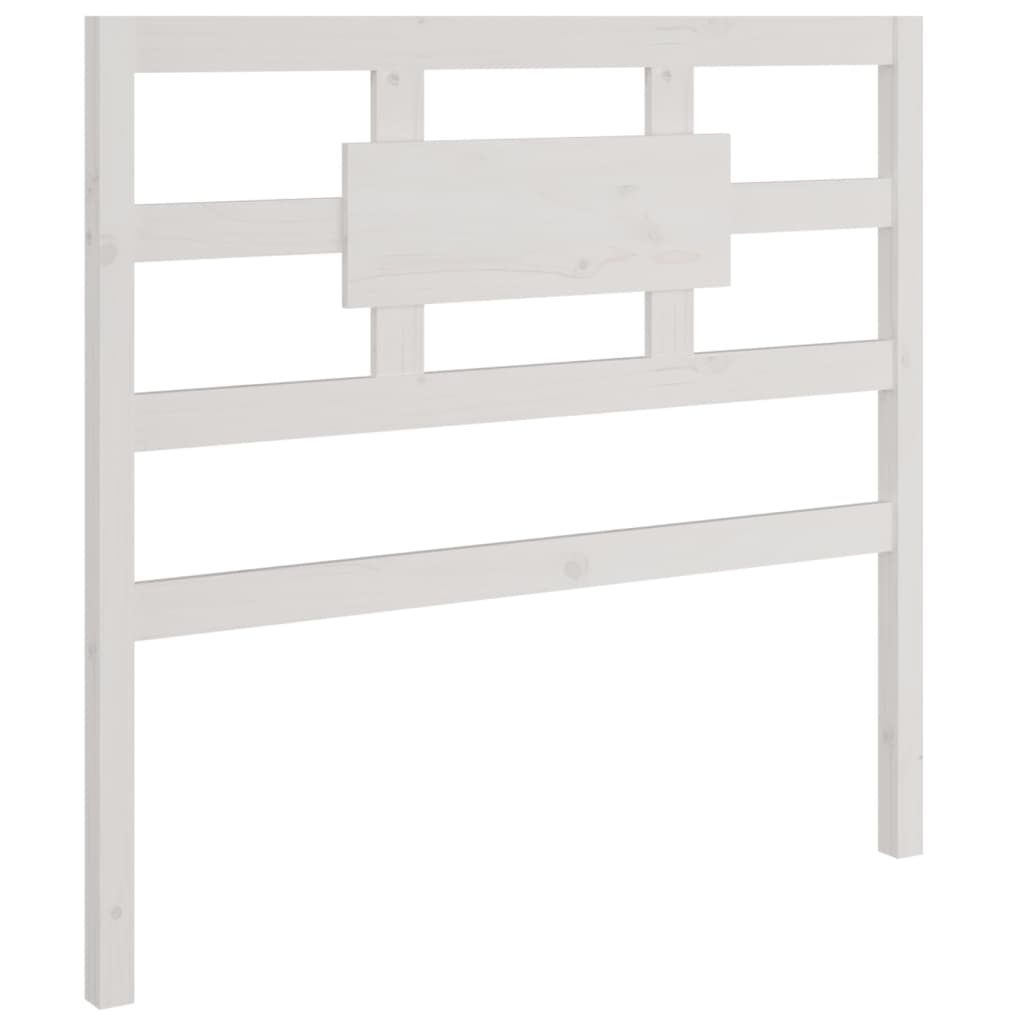 Bedframe Massief Hout Wit 75X190 Cm 2Ft6 Small Single