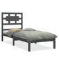 Bedframe Massief Hout Grijs 75X190 Cm 2Ft6 Small Single