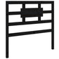 Bedframe Massief Hout Zwart 75X190 Cm 2Ft6 Small Single