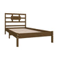 Bedframe Massief Hout Honingbruin 90X190 Cm 3Ft Single
