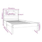 Bedframe Massief Hout Honingbruin 90X190 Cm 3Ft Single