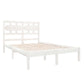 Bedframe Massief Hout Wit 135X190 Cm 4Ft6 Double