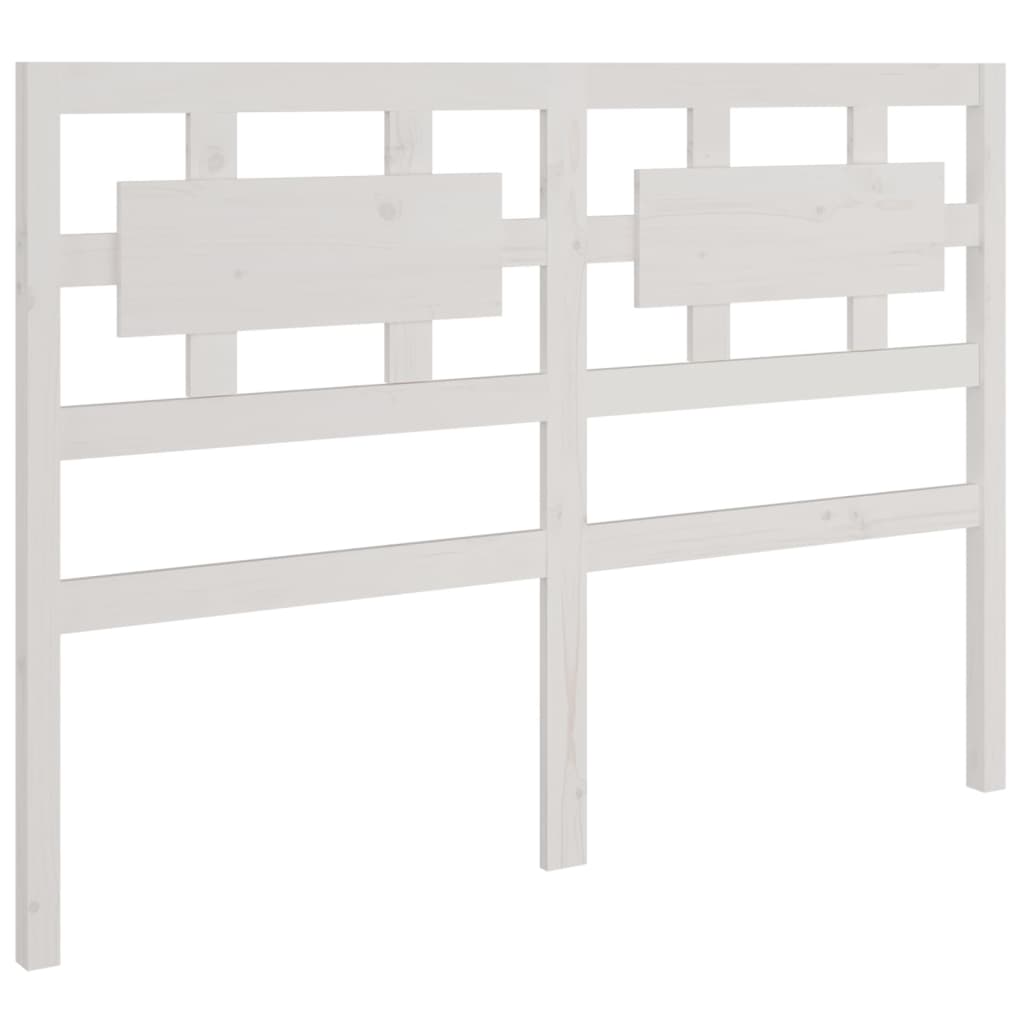 Bedframe Massief Hout Wit 140X190 Cm