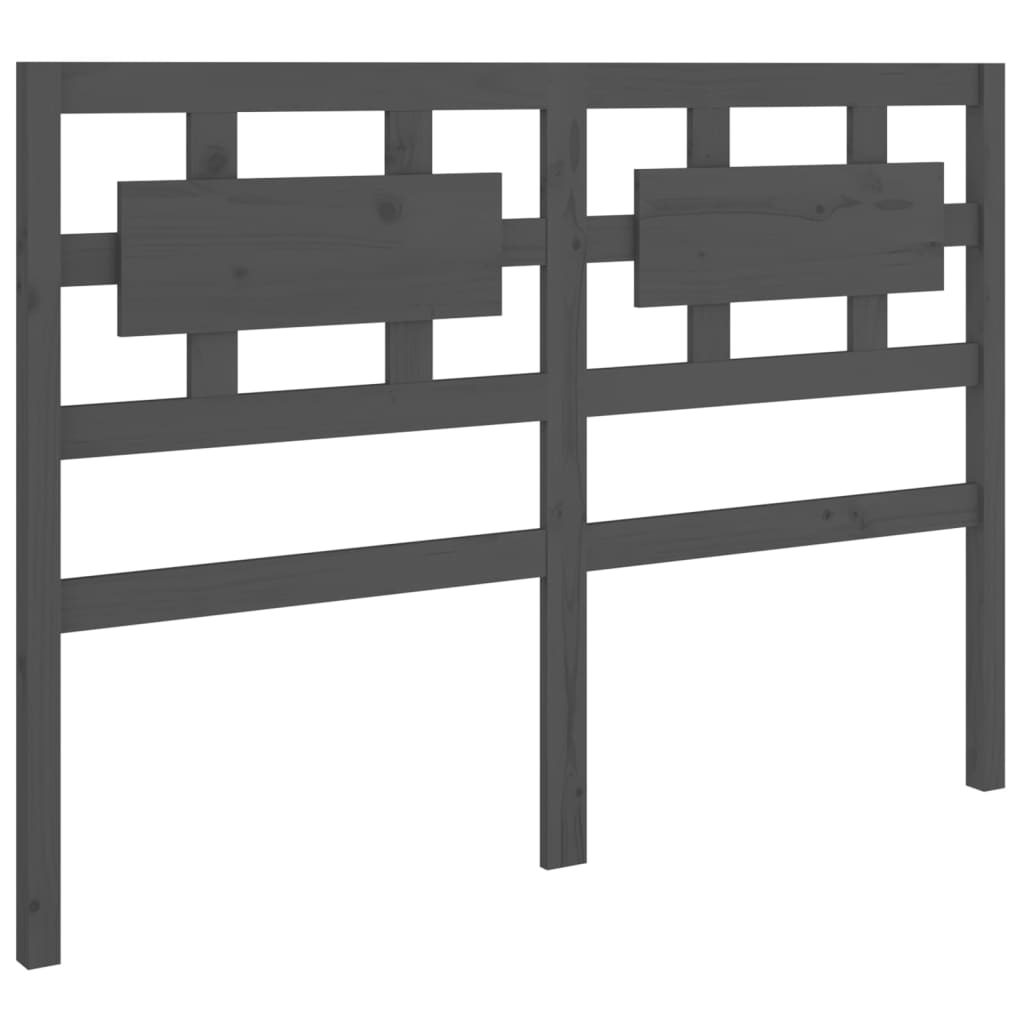 Bedframe Massief Hout Grijs 140X190 Cm