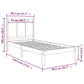 Bedframe Massief Grenenhout Wit 75X190 Cm 2Ft6 Small Single