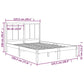 Bedframe Massief Grenenhout Zwart 120X190 Cm 4Ft Small Double