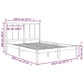Bedframe Massief Grenenhout Wit 140X190 Cm