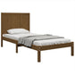 Bedframe Massief Grenenhout Honingbruin 100X200 Cm