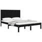 Bedframe Massief Grenenhout Zwart 120X200 Cm