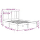 Bedframe Massief Grenenhout Zwart 120X200 Cm